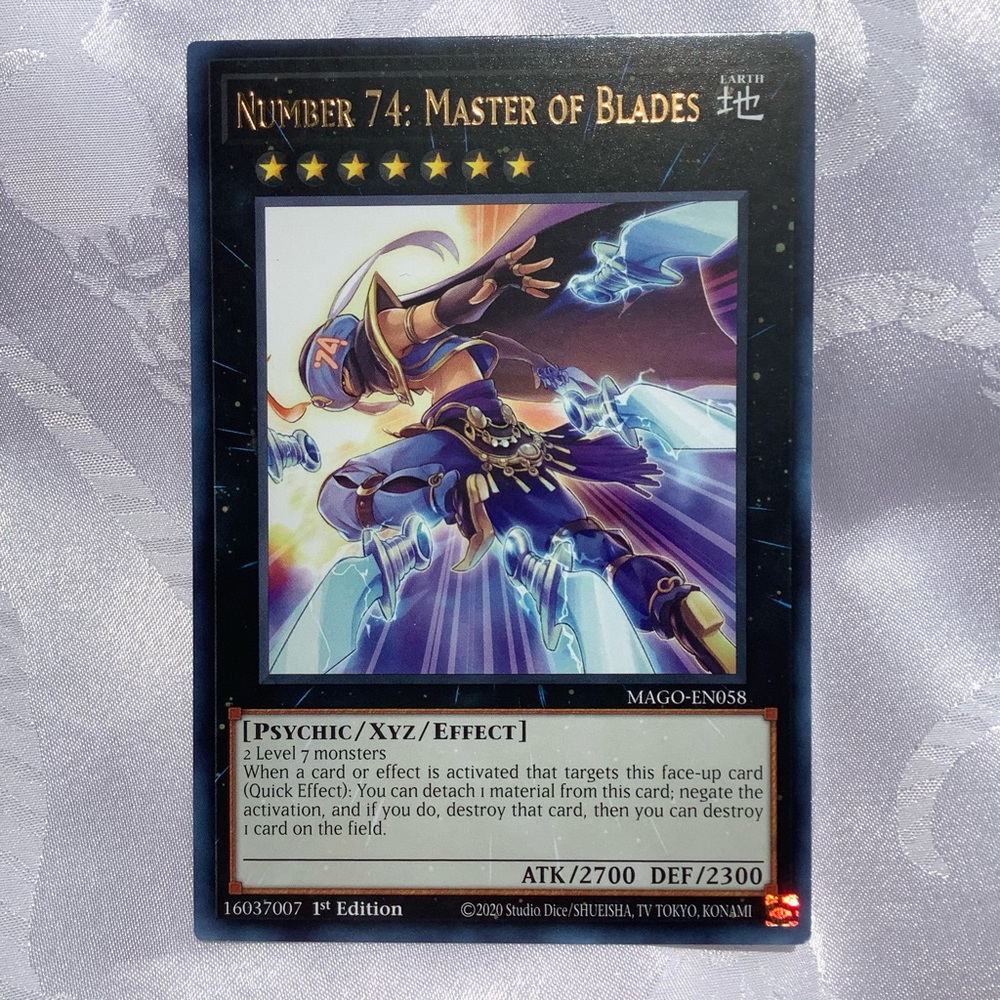 Yugioh Card Number 74 Master of Blades